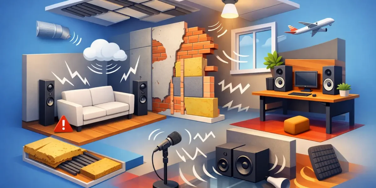 9 errores comunes en diseño acústico que evitar