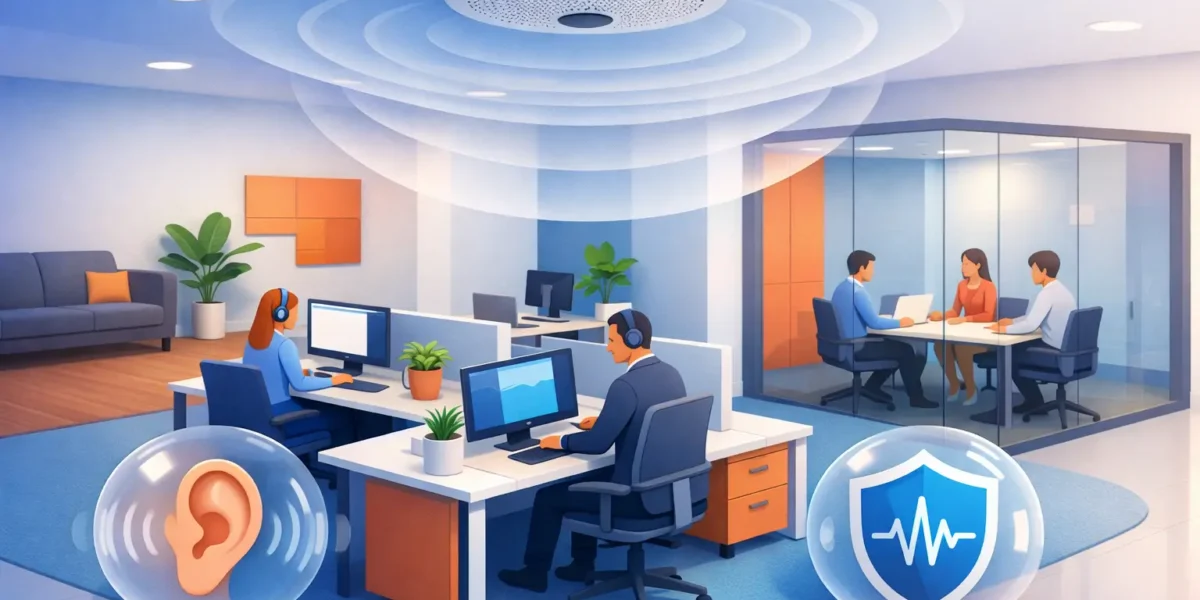 Beneficios del sound masking en oficinas