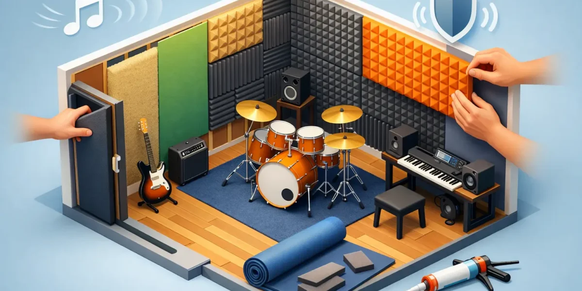 Cómo insonorizar cuarto de música bien
