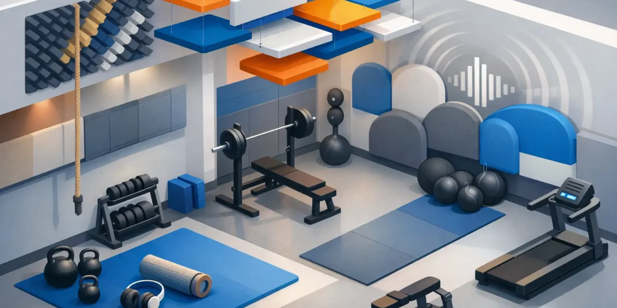 Cómo mejorar acústica en gimnasio