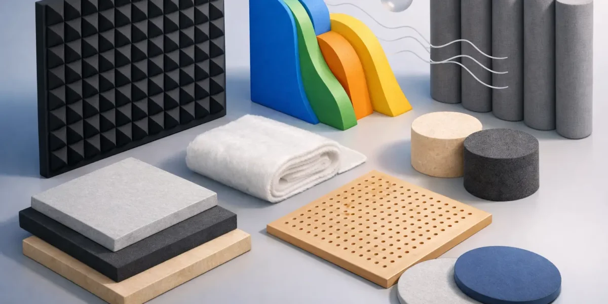 Mejores materiales para absorción acústica