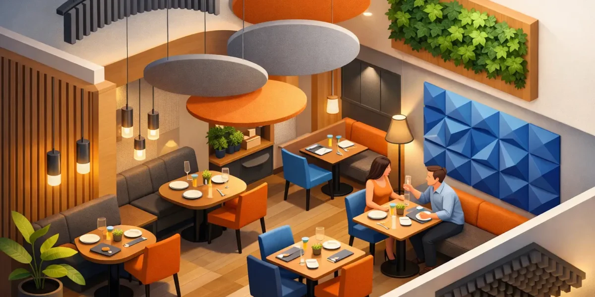 Mejores soluciones acústicas para restaurantes