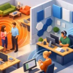 Reverberación en oficinas abiertas: cómo controlarla
