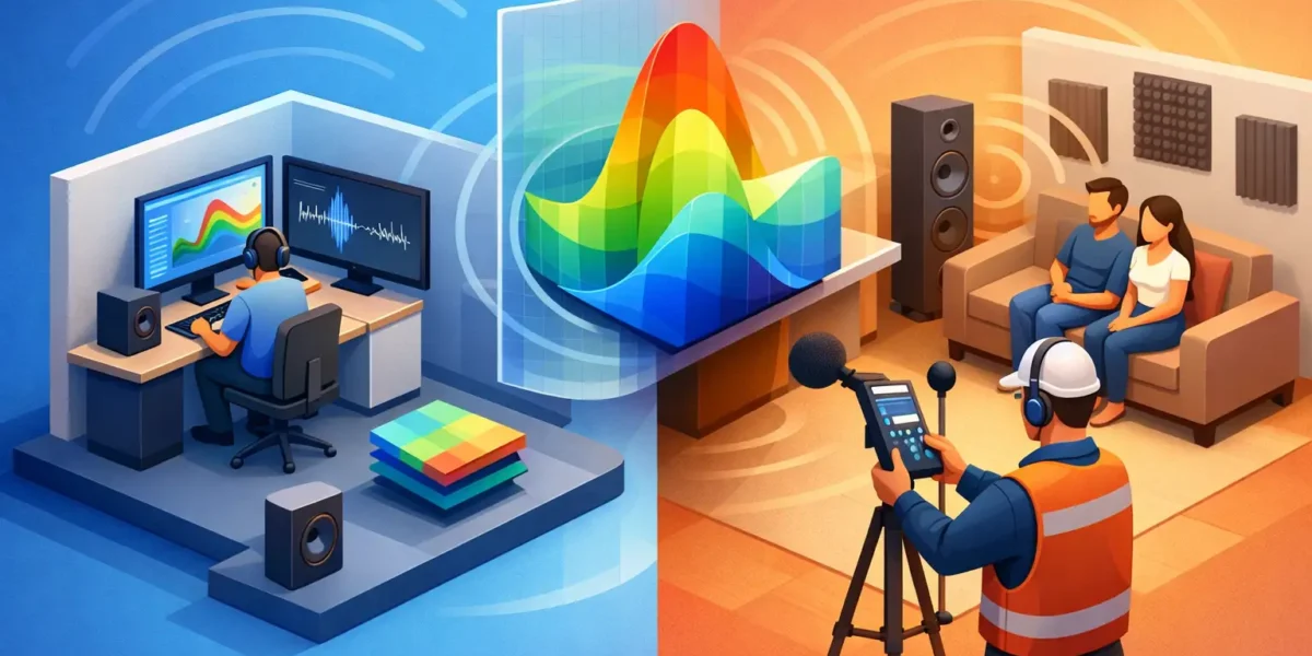 Simulación acústica o prueba en sitio: qué conviene