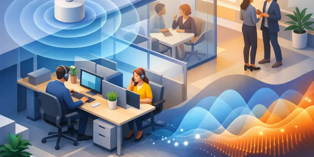 Sound masking para oficinas: cuándo sí funciona