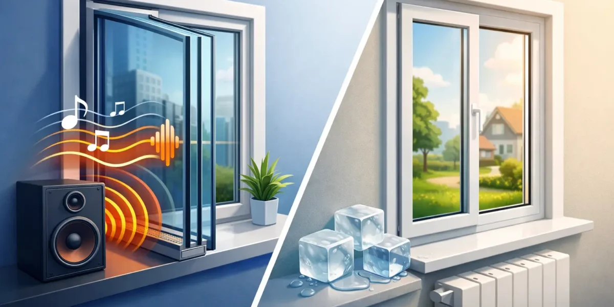 Ventanas acústicas vs doble vidrio: ¿qué elegir?